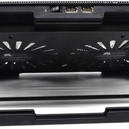 Base Refrigerante De Portátil, 5 Niveles - 2 Ventiladores Negro - Jftecno