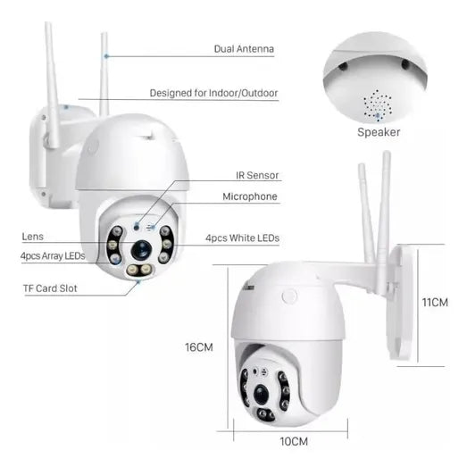 Camara Inteligente Wifi Exteriores - Jftecno