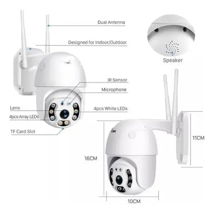 Camara Inteligente Wifi Exteriores - Jftecno