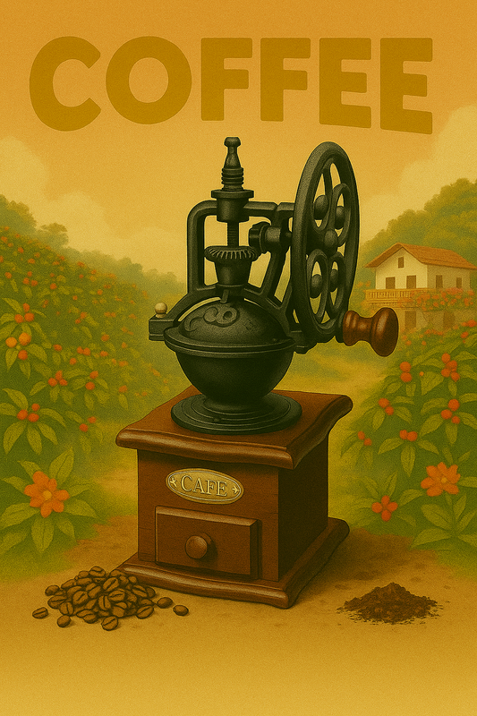 Molinillo de Café Manual Retro – Un Clásico Que Muele con Estilo