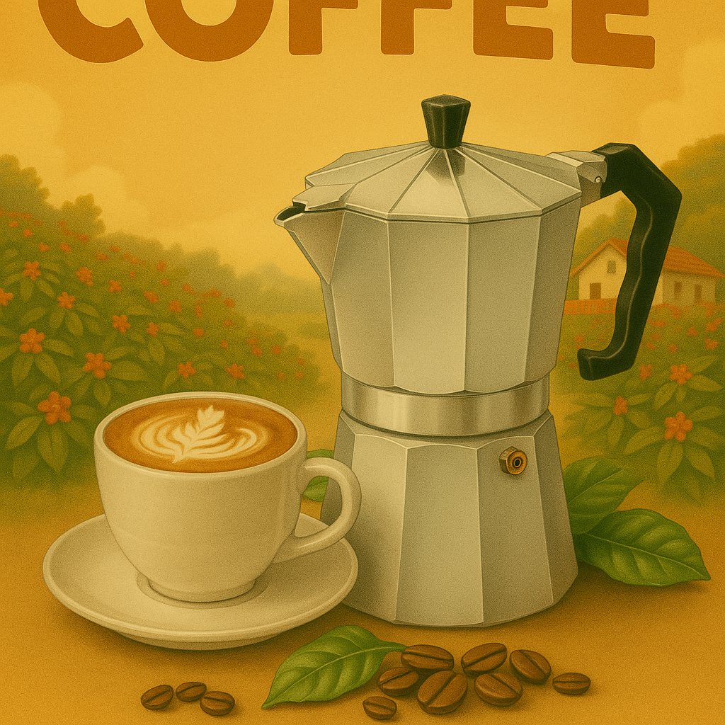 Cafetera Italiana Moka  Aluminio Silver Vintage