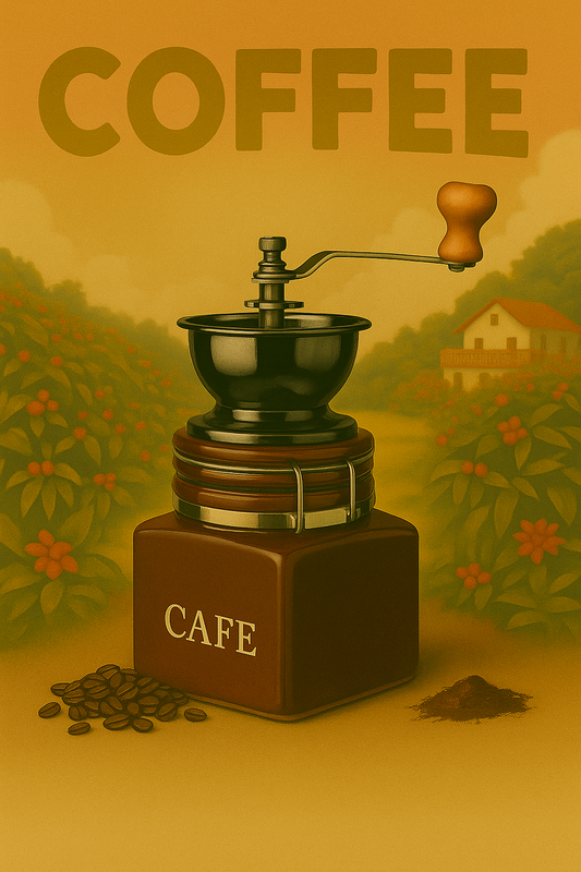 Molino De Café, Manivela De Mano,