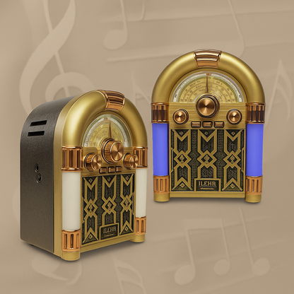 Radio Rocola Clásica Recargable – Lleva la Nostalgia Contigo