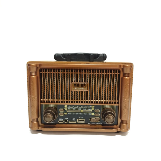 Radio Retro Vintage Recargable | Bluetooth, USB, AM/FM – Estilo Clásico con Tecnología Moderna (RADIO M-1932BT )