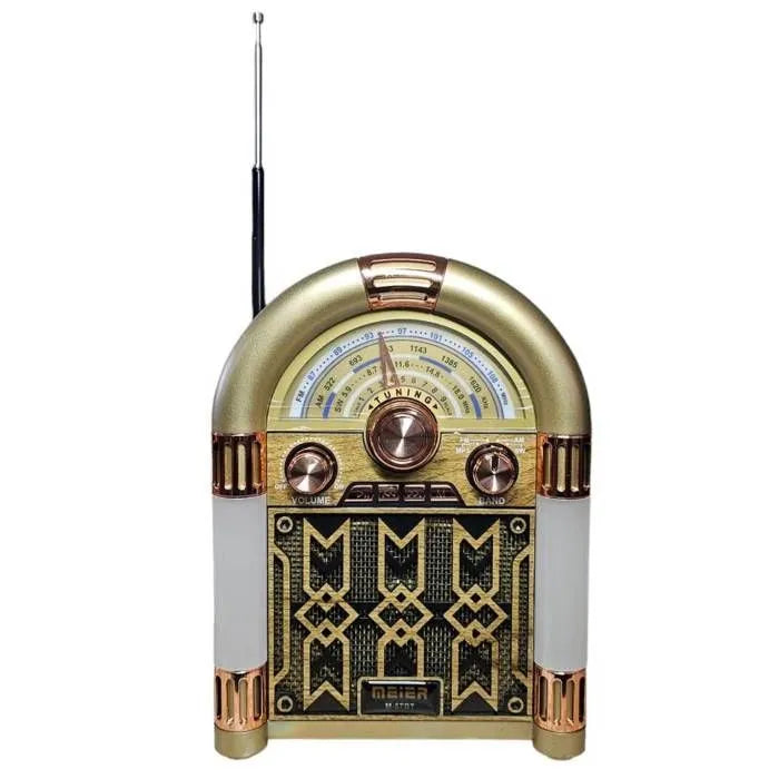 Radio Rocola Clásica Recargable – Lleva la Nostalgia Contigo